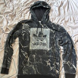 Adidas Black and White Marble Sweatshirt